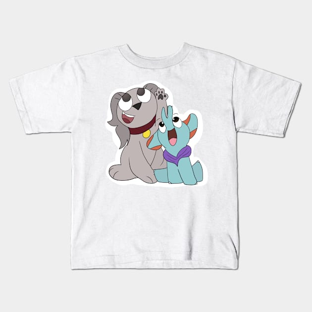 An Ele and a Doggo! {Nicki and Walter} [2021] Kids T-Shirt by seasonsofMCG